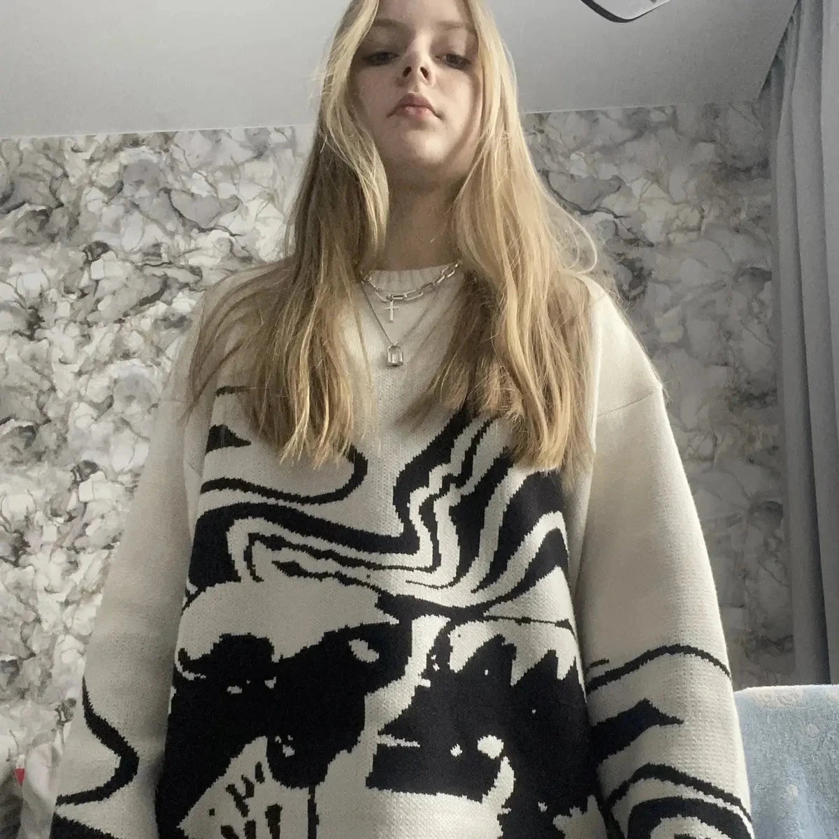 Abstract Sweater