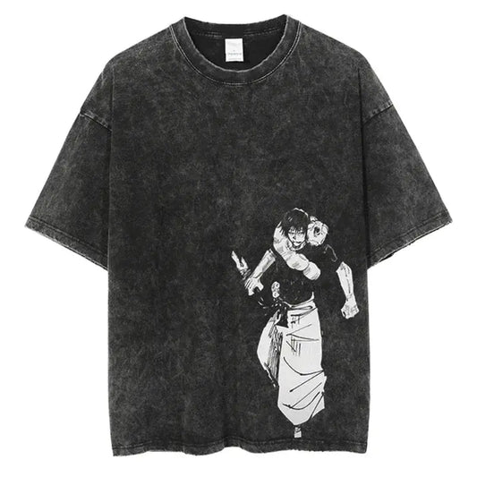 Anime Vintage Black T-Shirt
