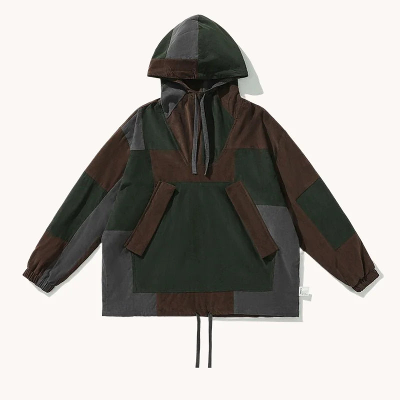 Corduroy Splice Hood Jacket