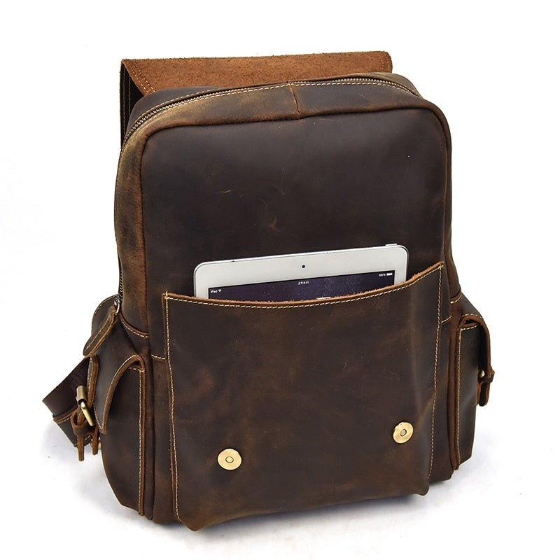 Frenzy Horse Leather Brown 11 Backpack