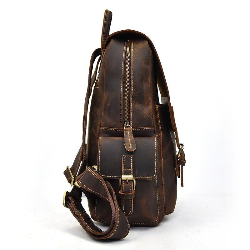 Frenzy Horse Leather Brown 12 Backpack