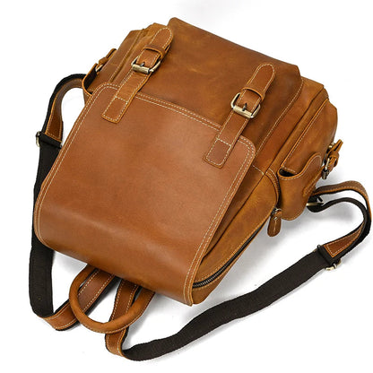 Frenzy Horse Leather Brown 2 Backpack