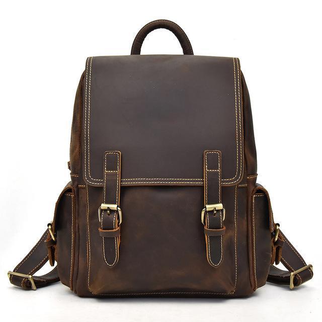 Frenzy Horse Leather Brown 9 Backpack