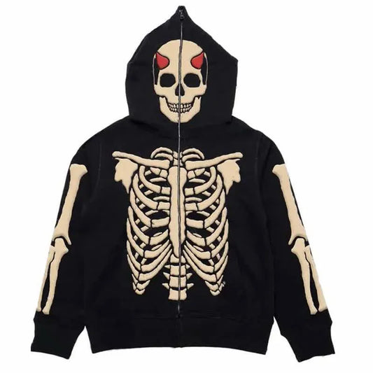 Gothic Printed Loose Hoodie