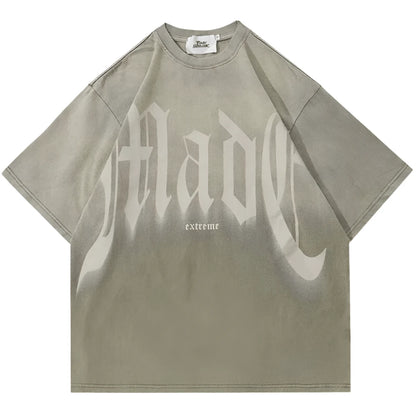 Gradient Dye Beige T-Shirt