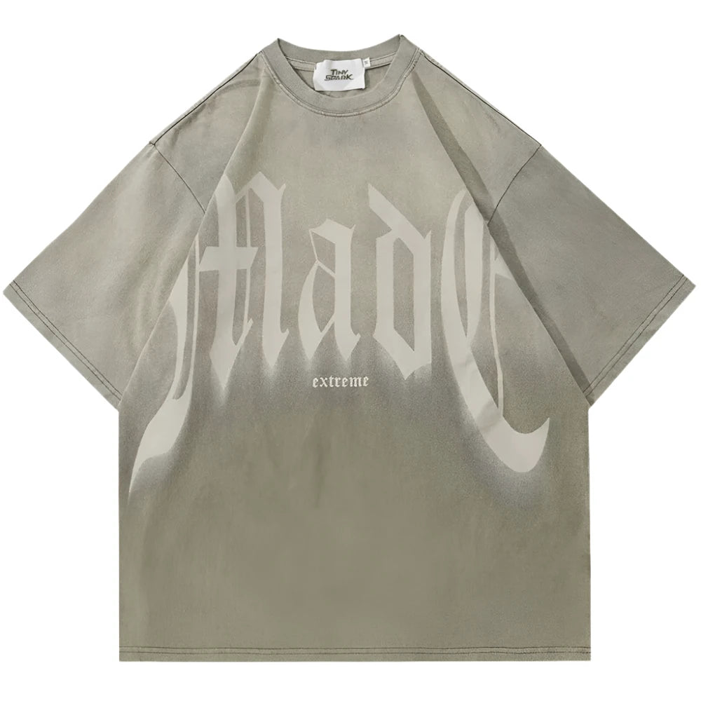 Gradient Beige Dye T-Shirt