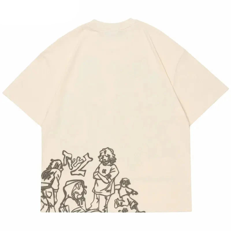 Harajuku Girl Cat T-Shirt