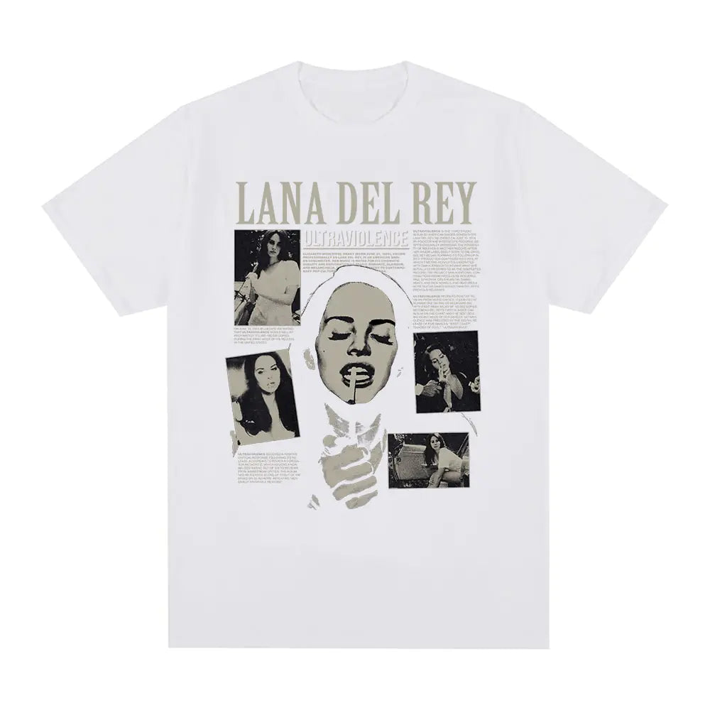 Lana Del Rey Ultraviolence White T-shirt