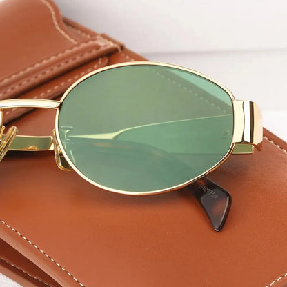 Oval Metal Sunglasses