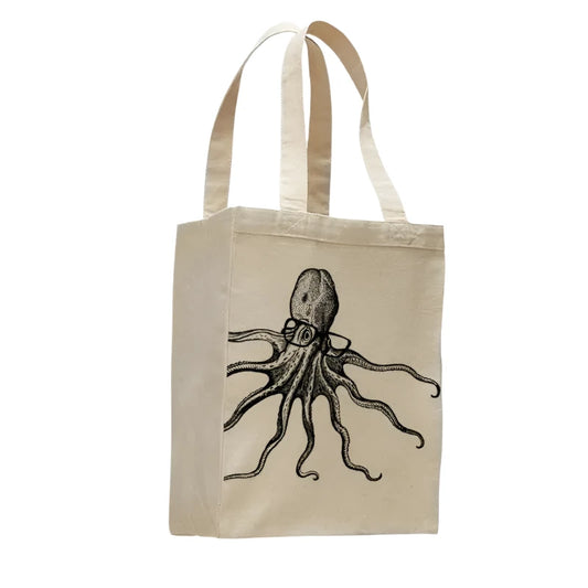 Octopus Natural Tote Bag