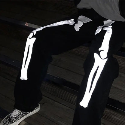 Skeleton Print Jeans