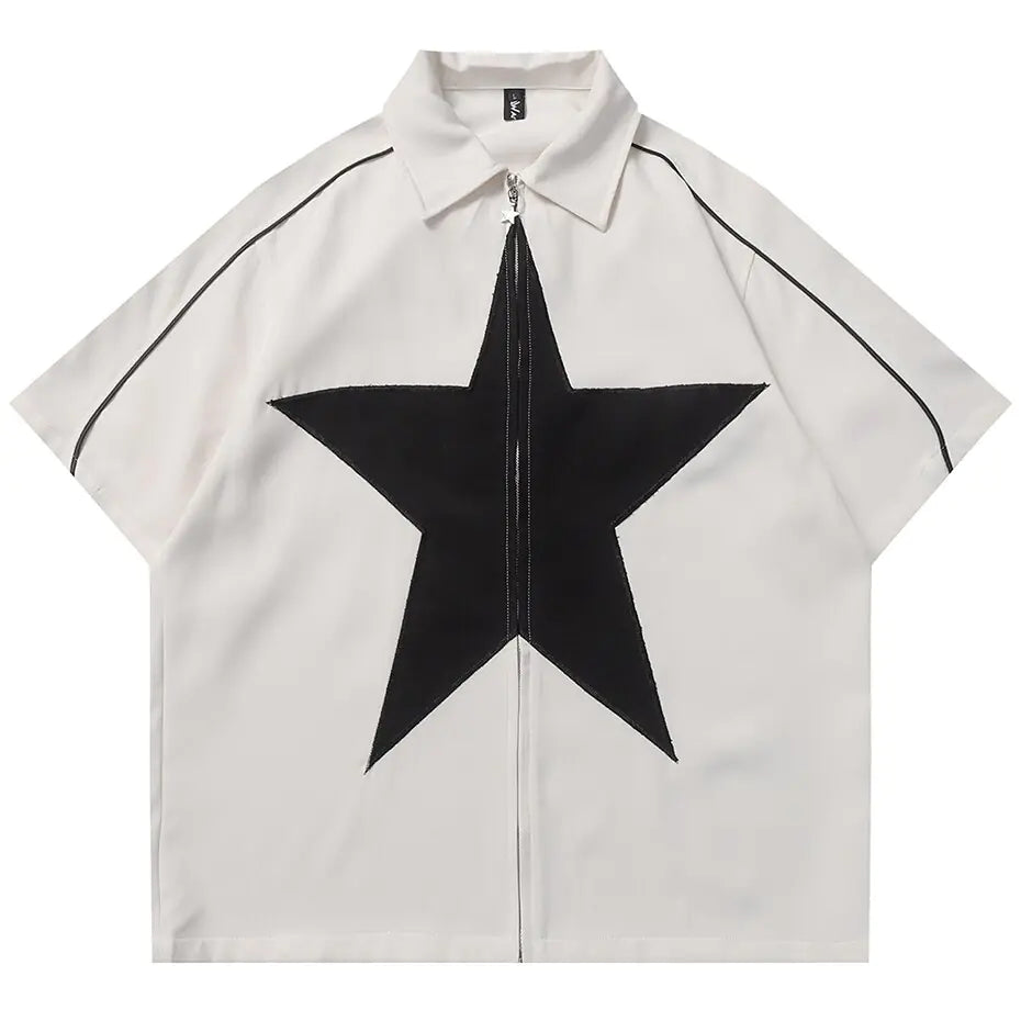 Patchwork Star White Jacket