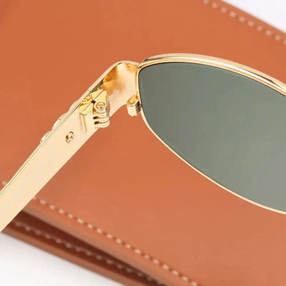 Oval Metal Sunglasses