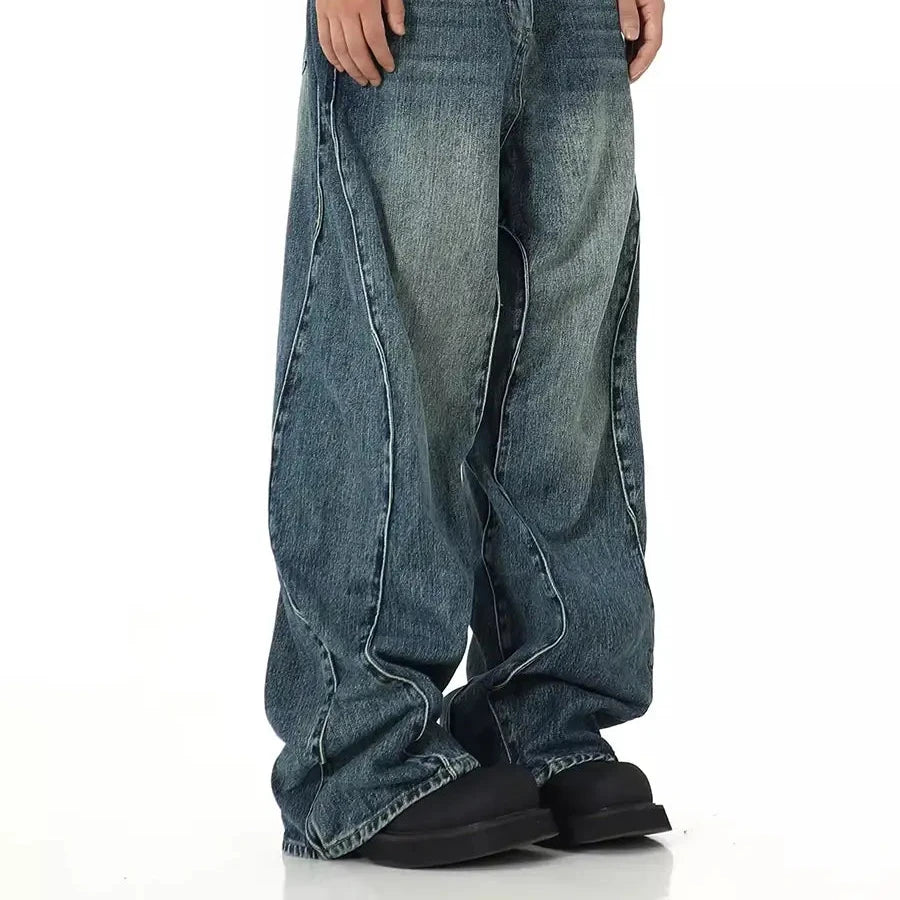 Twisted Seam Baggy Jeans