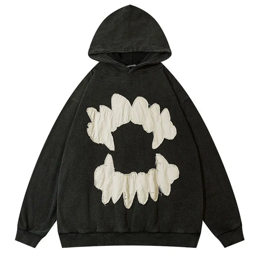 Teeth Black Hoodie