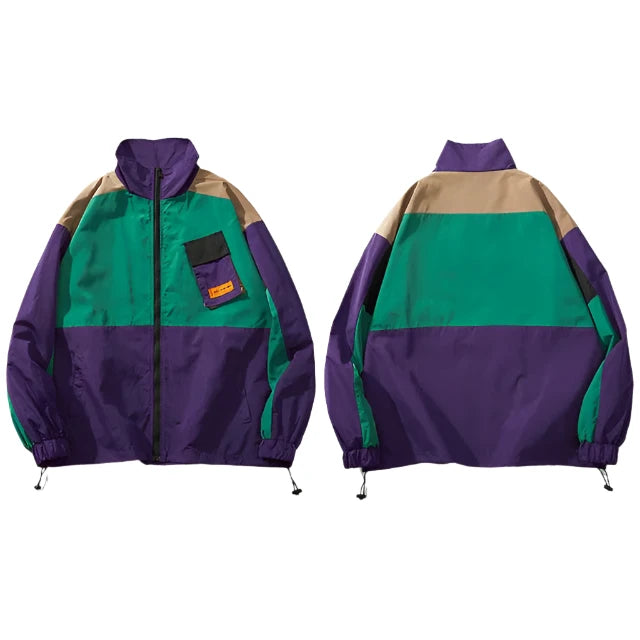 Retro Windbreaker Jacket