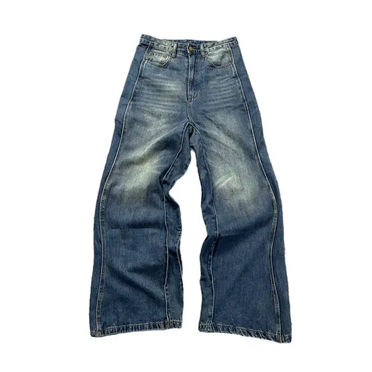 Twisted Seam Baggy Jeans