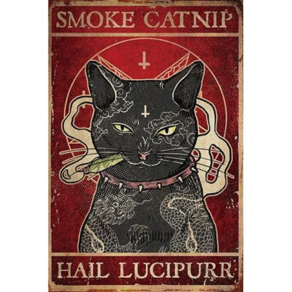 Cat Metal Tin Sign