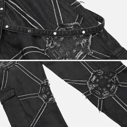 Spider Denim Pants