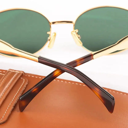 Oval Metal Sunglasses