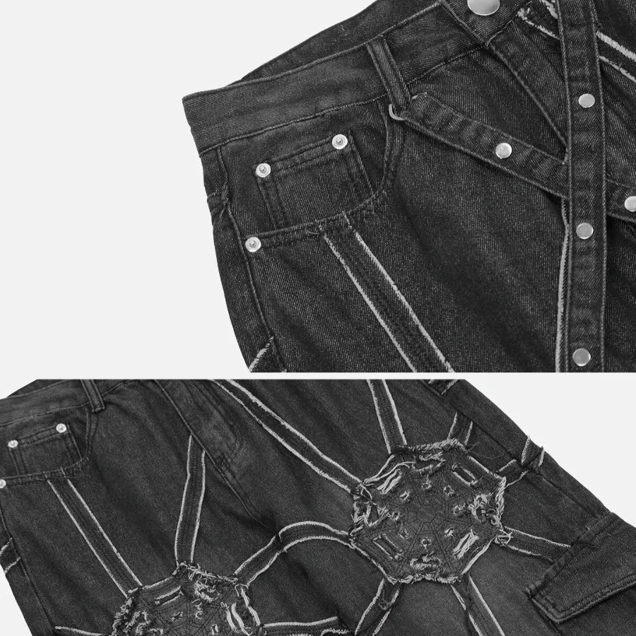 Spider Denim Pants