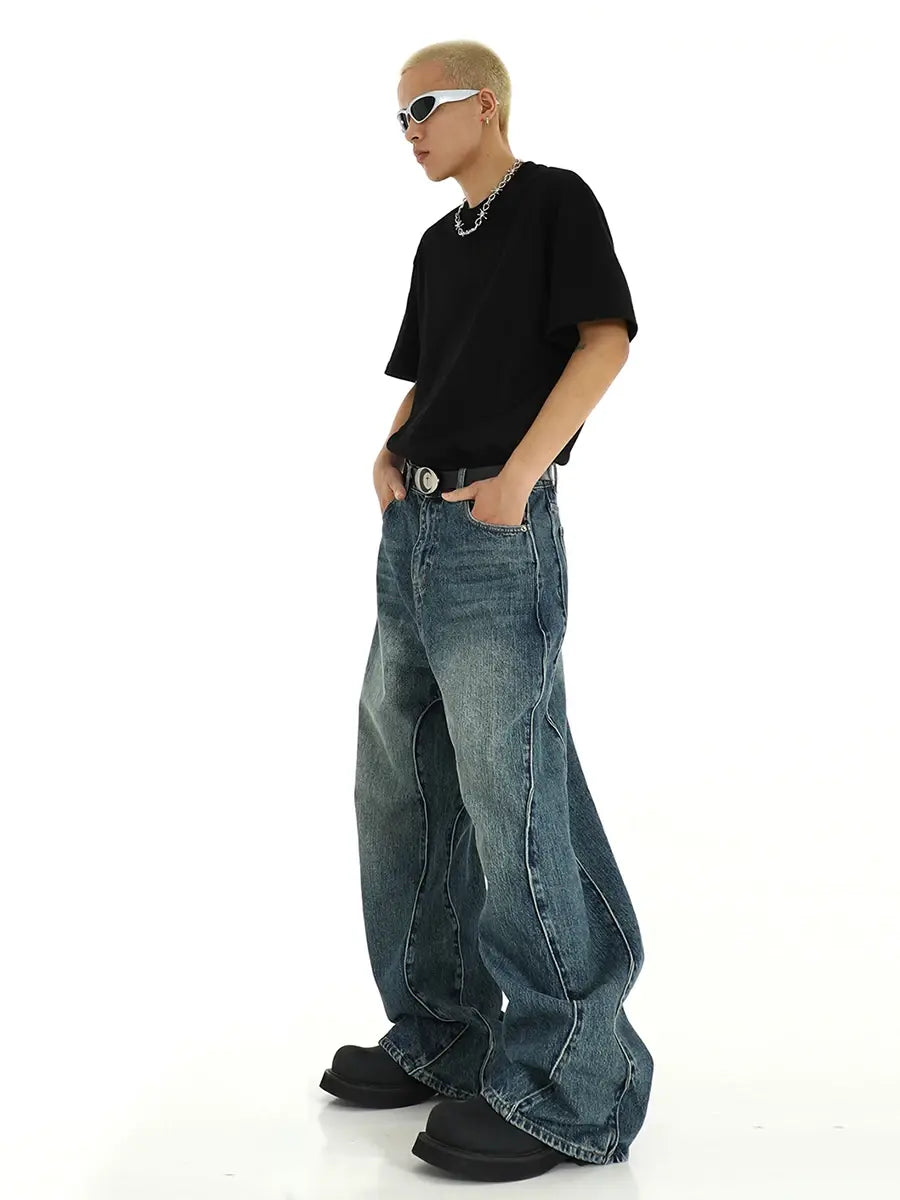 Twisted Seam Baggy Jeans